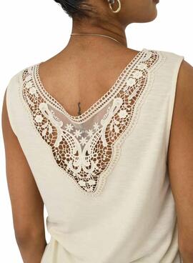 T-shirt Only Freda beige für Frauen