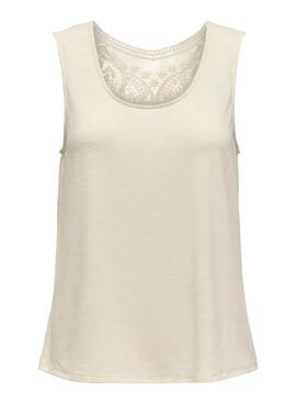 T-shirt Only Freda beige für Frauen