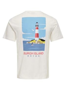 T-Shirt Only and Sons Magnus Burgh Island für Männer