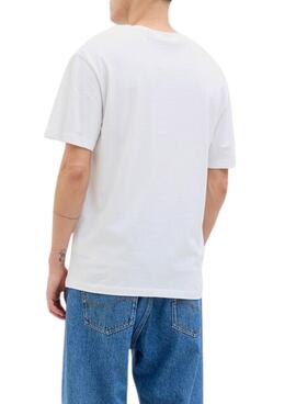 T-Shirt Jack and Jones Porto Weiß für Männer