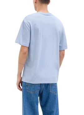 T-Shirt Jack and Jones Porto blau für Männer.