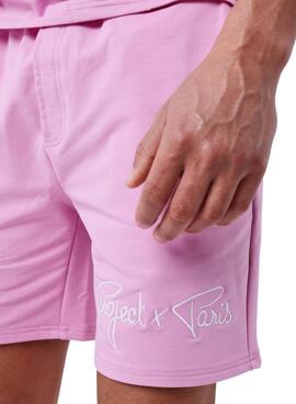 Bermudas Project X Paris Jogging rosa für Herren