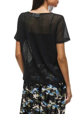 T-shirt Vila Mine schwarz für Damen