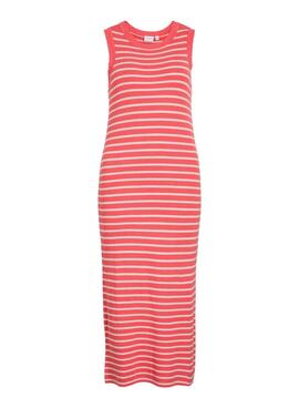 Kleid Vila Zicha koralle für Frauen