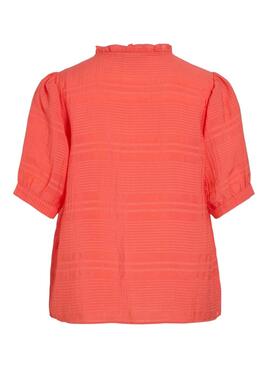 Bluse Vila Jilala Koralle für Damen