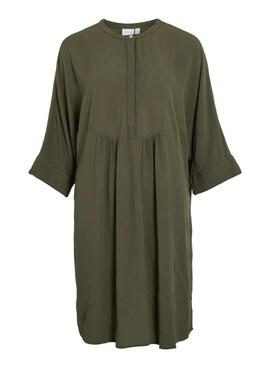 Kleid Vila Vipaliva Grünes für Frauen