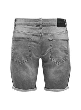 Bermudas Only and Sons Sply grau für Männer