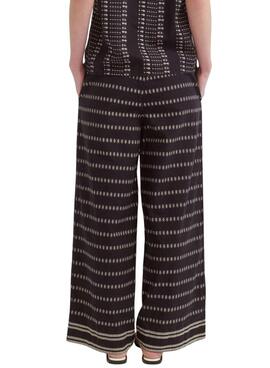 Hose Vila Visavila bedruckt schwarz für Frauen