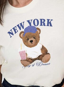 T-shirt Only Pink New York für Damen.