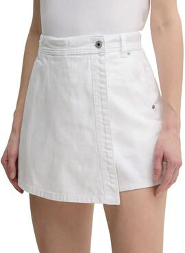Kurzer Pepe Jeans Skort in Weiß für Damen