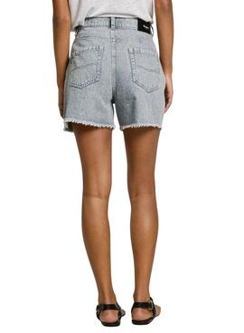 Kurze Hose Pepe Jeans A-Linie grau für Damen