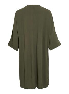 Kleid Vila Vipaliva Schwarz für Frauen.