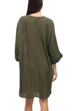 Kleid Vila Vipaliva Schwarz für Frauen.