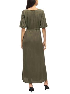 Kleid Vila Vipaliva Grünes für Frauen