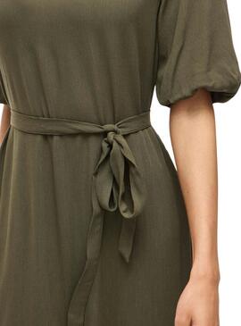 Kleid Vila Vipaliva Grünes für Frauen