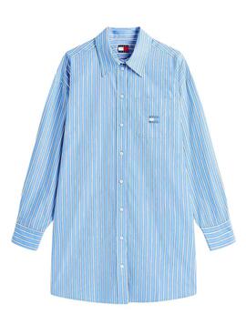 Tommy Jeans Oversized Kleid in Blau für Damen