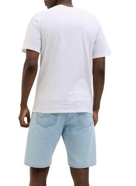 T-Shirt Jack and Jones Jaxon weiß für Herren