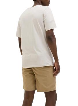 T-shirt Jack und Jones Jaxon beige für Herren