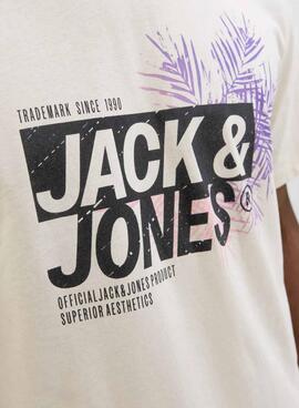 T-shirt Jack und Jones Jaxon beige für Herren