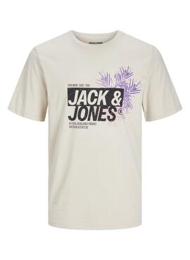 T-shirt Jack und Jones Jaxon beige für Herren