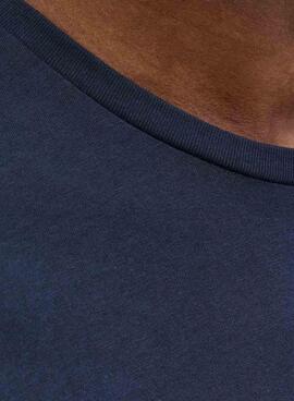 T-Shirt Jack and Jones Jaxon Navy für Männer.