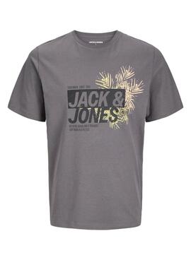 T-Shirt Jack and Jones Jaxon in Grau für Herren