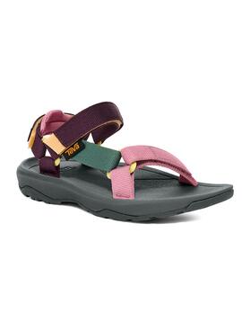 Sandalen Teva Hurricane in Grün und Rosa für Mädchen