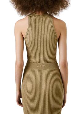 Top Pepe Jeans Celia Gold für Frauen.