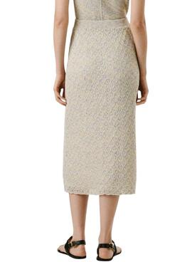 Rock Pepe Jeans Claire beige für Frauen
