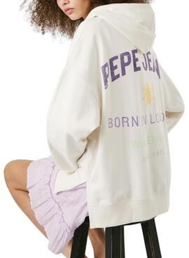Sweatshirt Pepe Jeans Angy weiß für Damen