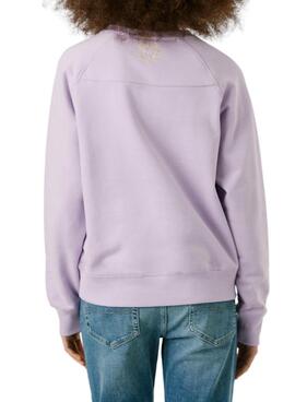 Sweatshirt Pepe Jeans Alison lila für Damen