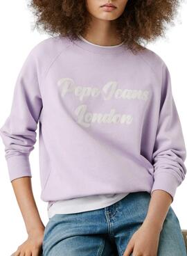 Sweatshirt Pepe Jeans Alison lila für Damen