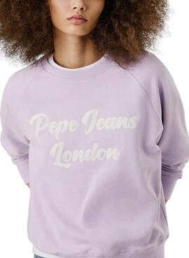 Sweatshirt Pepe Jeans Alison lila für Damen