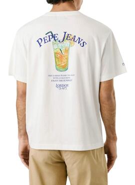 T-shirt Pepe Jeans Tate weiß für Männer