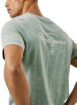 T-Shirt Pepe Jeans Terell Grün für Männer