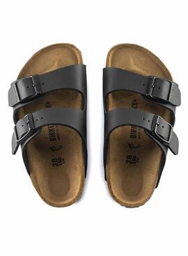 Sandalen  Birkenstock Arizona schwarz Mädchen und Junge