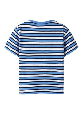T-shirt Name It Jellan mit Elefantenstreifen für Jungen.