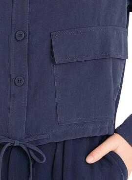 Bluse Naf Naf Marine Militär für Damen