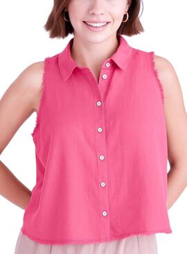 Hemd Naf Naf Verblasstes Rosa für Frauen