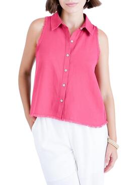 Hemd Naf Naf Verblasstes Rosa für Frauen