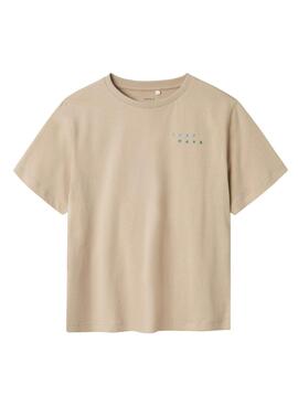 T-shirt Name It Josh beige für Jungen