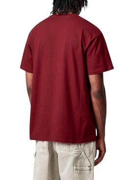 T-shirt Carhartt Chase in Bordeaux für Herren