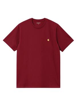 T-shirt Carhartt Chase in Bordeaux für Herren