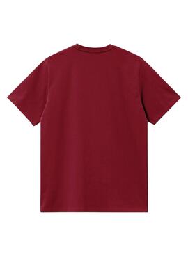 T-shirt Carhartt Chase in Bordeaux für Herren