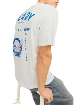 T-shirt Jack and Jones Charge weiß für Herren