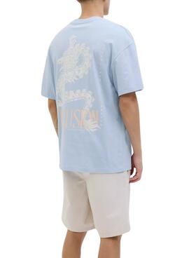 T-shirt Jack and Jones Charge blau für Herren