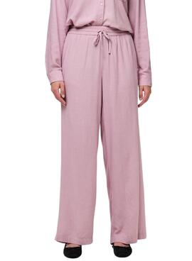 Hose Pieces Pia Wide rosa für Damen