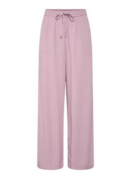 Hose Pieces Pia Wide rosa für Damen