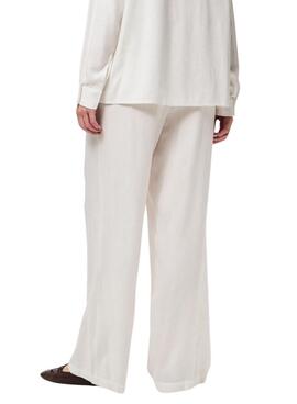 Hose Pieces Pia Wide weiß für Damen