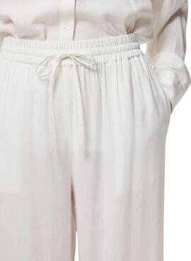 Hose Pieces Pia Wide weiß für Damen